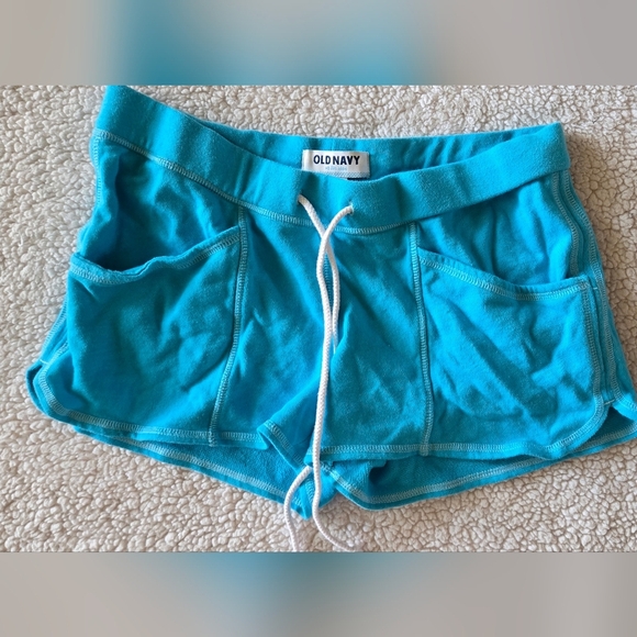 Old Navy Pants - Old Navy Womens Blue Athletic Shorts With 2 Front Pockets Drawstring